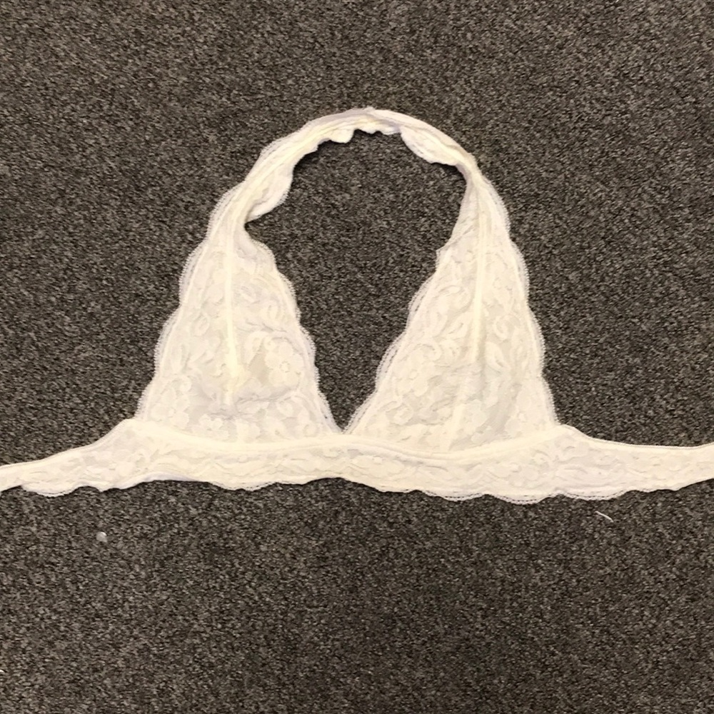 White lace bralette
